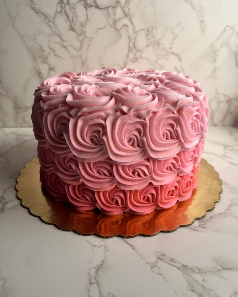 Ombre Rosette Cake - Duke Bakery | Local Bakery since 1951