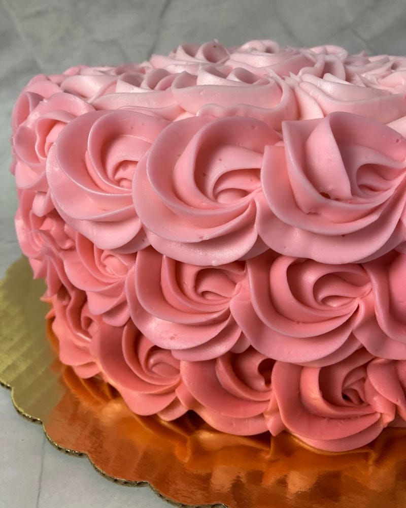 ombre flower icing decorations