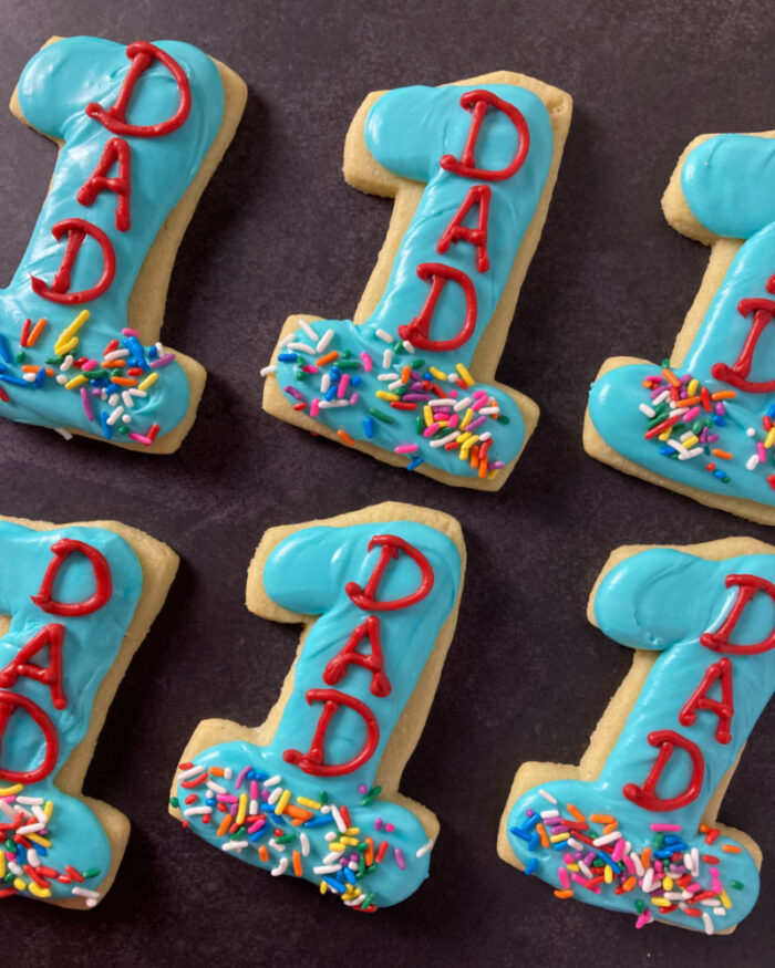 #1 Dad Decorated Cookie Set