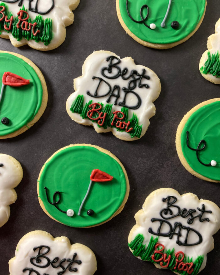 Best Dad By Par Decorated Cookie Set