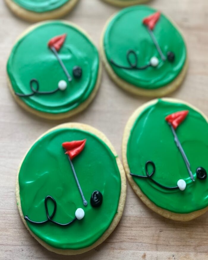 Golf Course Decorated Cookie Set