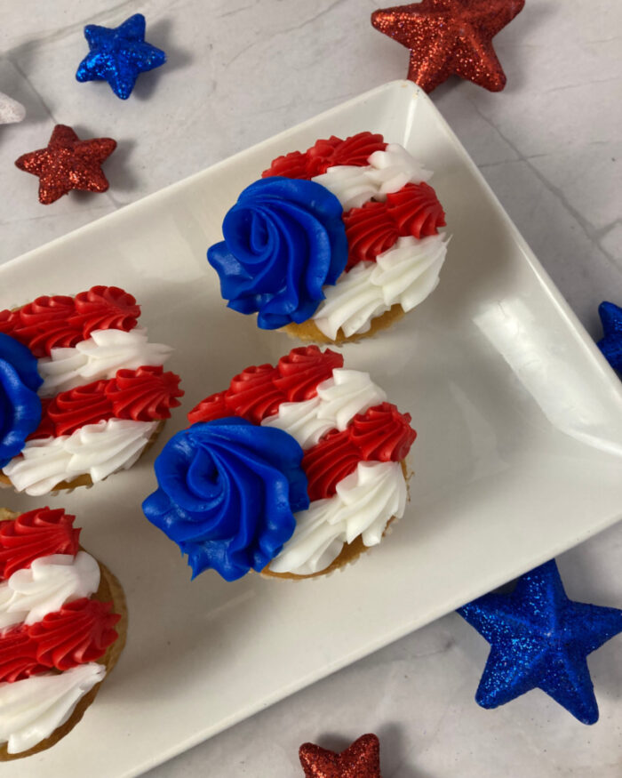 Flag Cupcakes