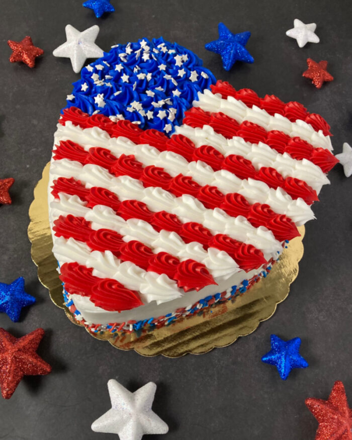 Heart Flag Cake - Image 2