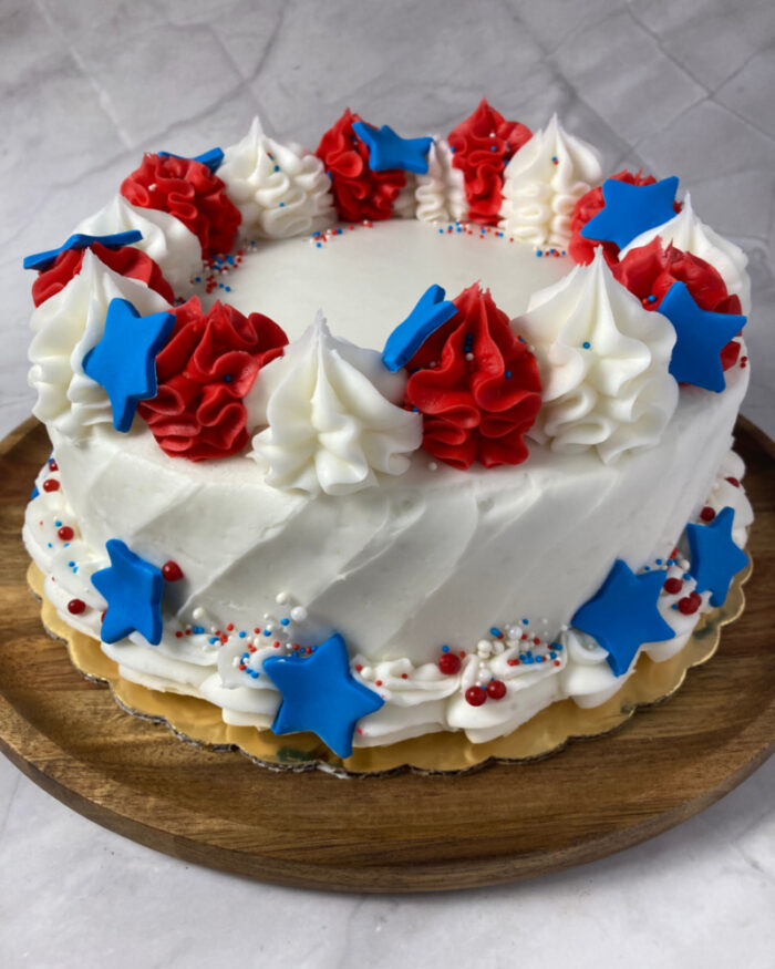 Patriotic Textured Cake